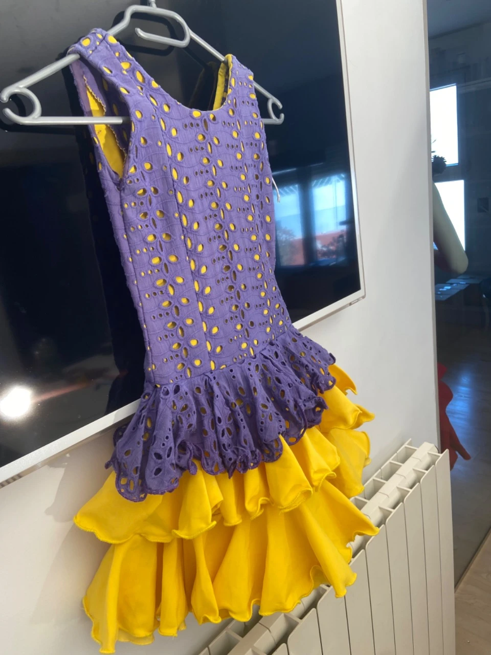 31 semi nuevo traje flamenco niña